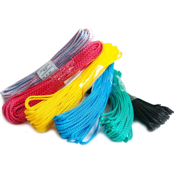 Вязаный полипропиленовый шнур, цветной, моток, 5мм х 20м Эбис 00004