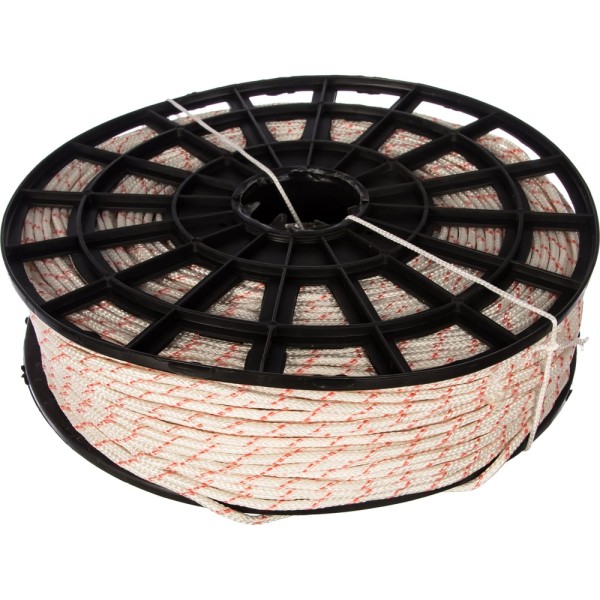 Полиамидная капроновая веревка, 16-прядная, катушка, 5мм х 200м Эбис 00061