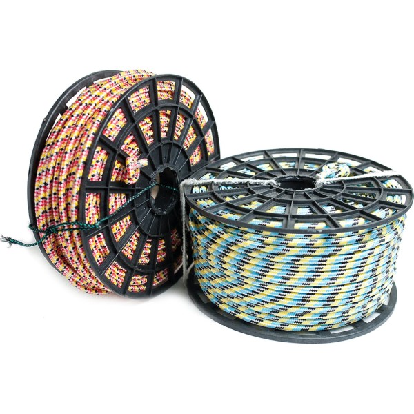 Плетеный фал, полипропилен+полиамид, цветной, катушка, 8мм х 100м ТМ ГТ 00116