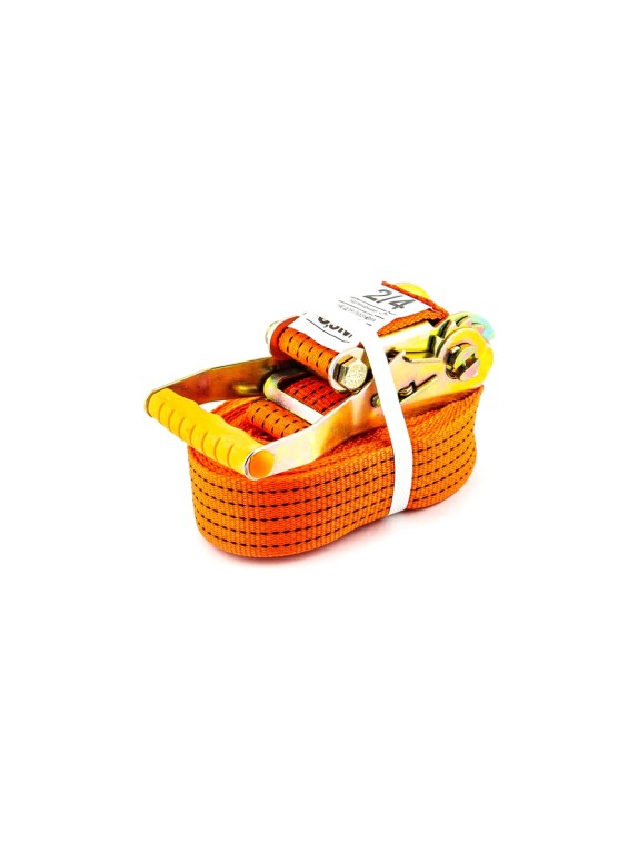 Ремень крепления груза ТОП АВТО, 50мм, 2000/4000кг, 8м механизм 196 мм TOPAUTO РК2508