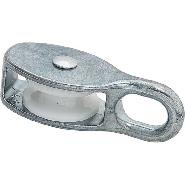 Одинарный блок для троса Fixbox 50 мм белый цинк 1 шт 551590