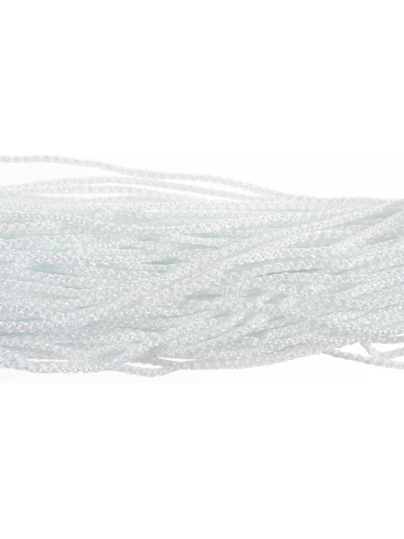 Вязаный шнур (ПП, 3 мм, с сердцевиной, универсальный, белый, 50 м) Tech-Krep 140323