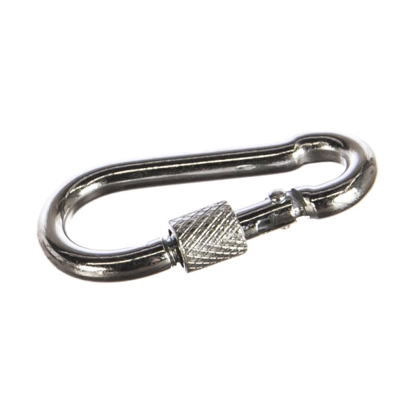 Карабин с предохранительной гайкой Метизный двор 5 мм 4 шт. 4690441031662