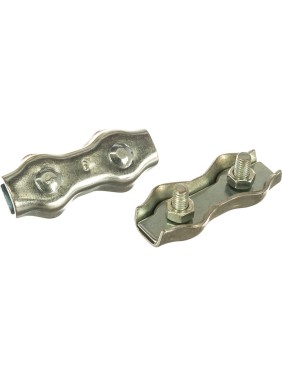 Канатный двойной зажим КРЕП-КОМП Duplex м6 25шт зд6ф Канатный двойной зажим КРЕП-КОМП Duplex м6 25шт зд6ф