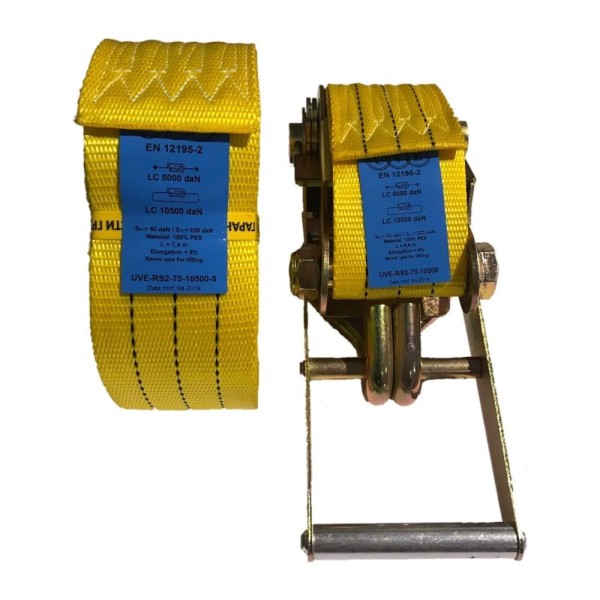 Стяжной ремень UVE 5,0/10,0 тн, 10 метров RS2-75-10500-10