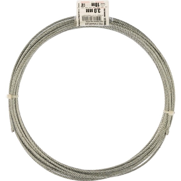 Стальной трос для растяжки Tech-Krep DIN 3055 3 мм, 10 м 127845