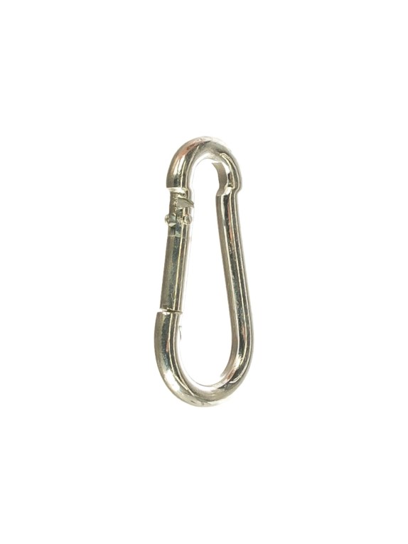 Карабин ЗУБР DIN 5299С, 5мм, 1 шт, оцинкованный, 304546-05