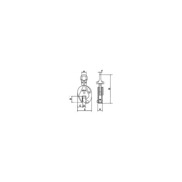 Захват для вертикального подъема листа ABLE PLC-10 г/п 1,0 т