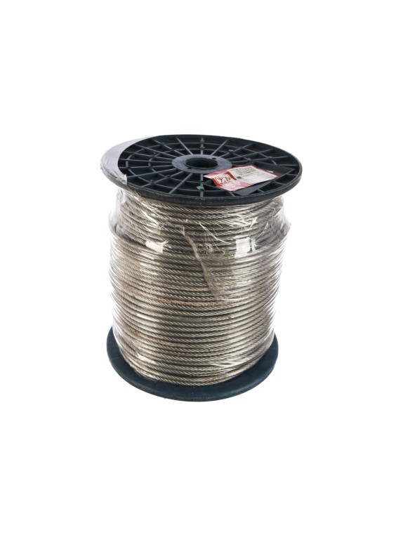 Стальной трос Стройбат в оболочке PVC 4/6 мм, 200 м 1219425 / 051890