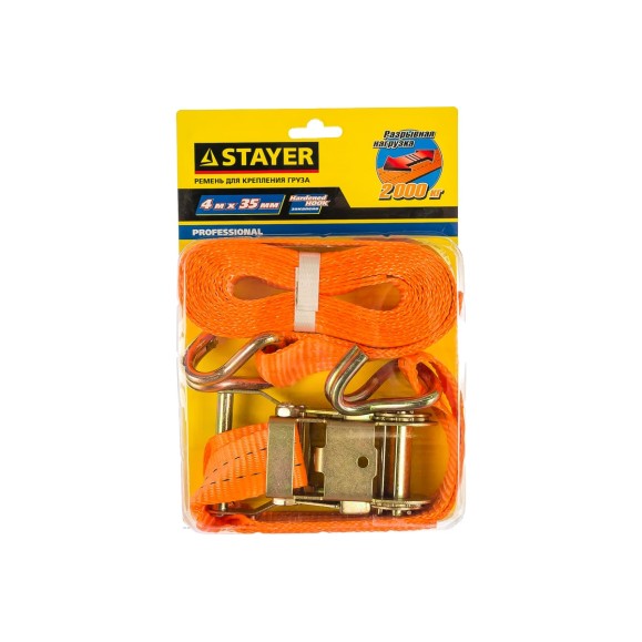 Ремень для крепления груза STAYER PROFESSIONAL 4 м 40562-4