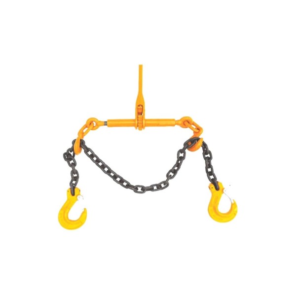 Крепежная цепь с двумя крюками и стяжным механизмом (12.5т, 6м, 8 класс) СТРОП-ПРО SP04534