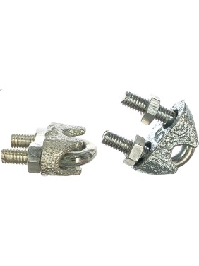 Дугообразный зажим троса 6мм DIN741 2шт - ярлык Tech-Krep 102737