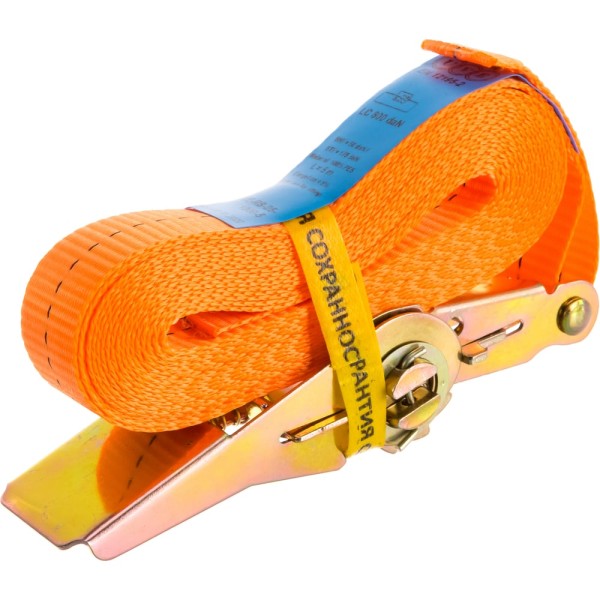 Стяжной кольцевой ремень UVE 0,4/0,8 т, 5 метров, 25мм, RS-25-800-5-orange