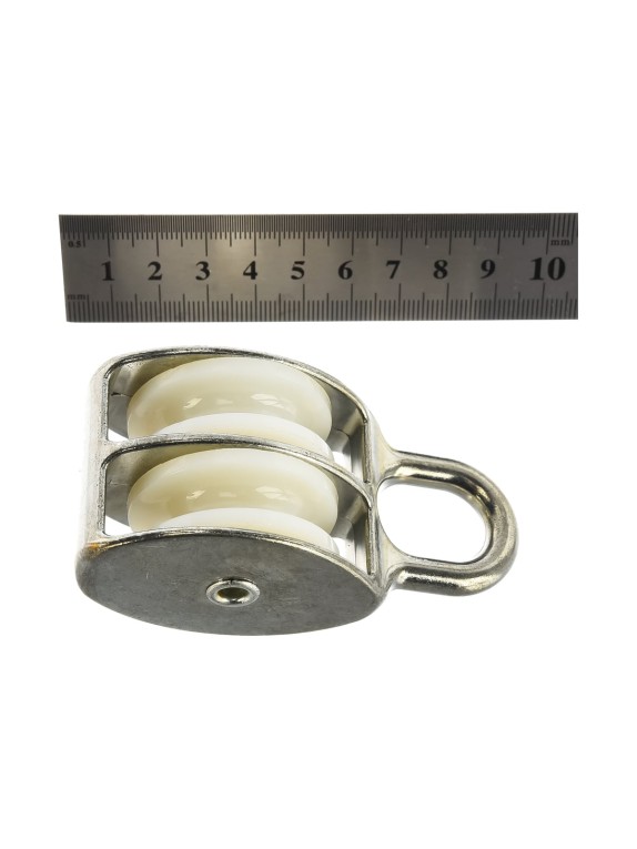 Двойной оцинкованный блок для троса, нейлоновый шкив 40мм 1шт - ярлык Tech-Krep 112732