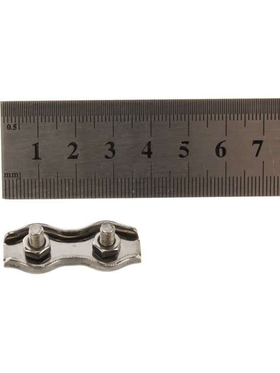 Зажим троса ГОСКРЕП DUPLEX D3 мм нержавеющая сталь 1 шт. КН.090167