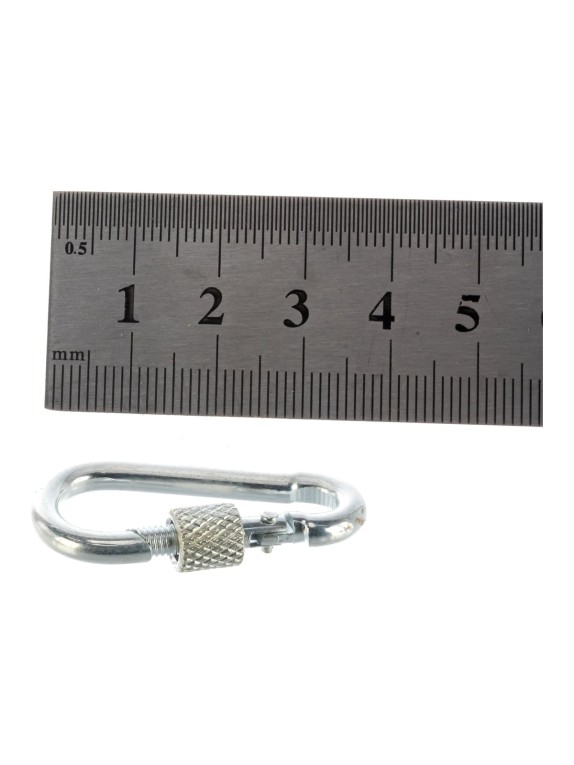 Карабин с фиксатором Tech-Krep DIN 5299 D 4х40 50 шт УТ-00011065