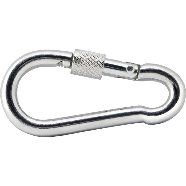 Карабин с фиксатором Tech-Krep DIN 5299 D 9х90 25 шт УТ-00012202