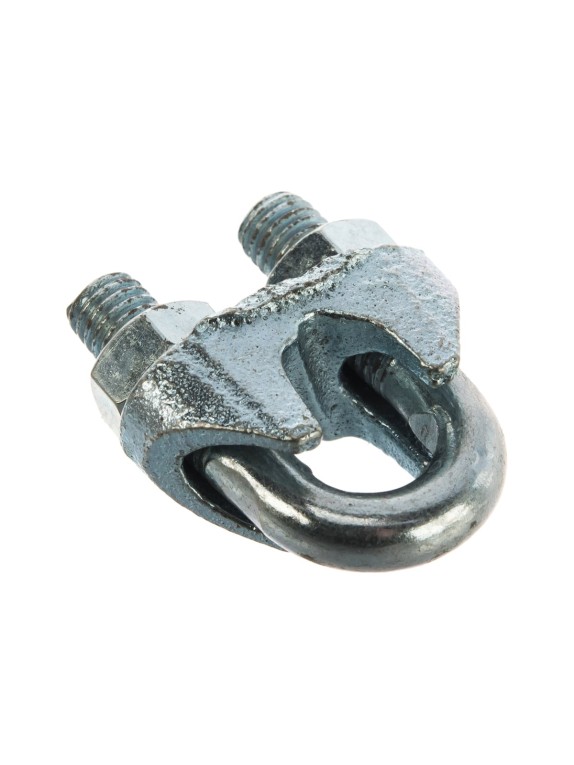 Дугообразный зажим троса 10мм DIN741 2шт - ярлык Tech-Krep 102739