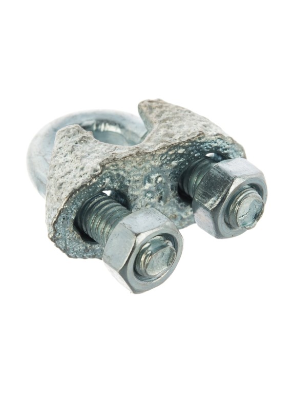 Дугообразный зажим троса 6мм DIN741 2шт - ярлык Tech-Krep 102737