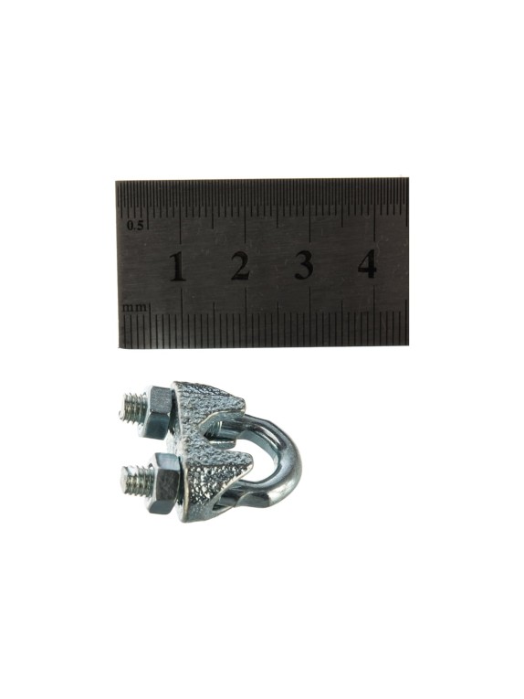 Дугообразный зажим троса 6мм DIN741 2шт - ярлык Tech-Krep 102737