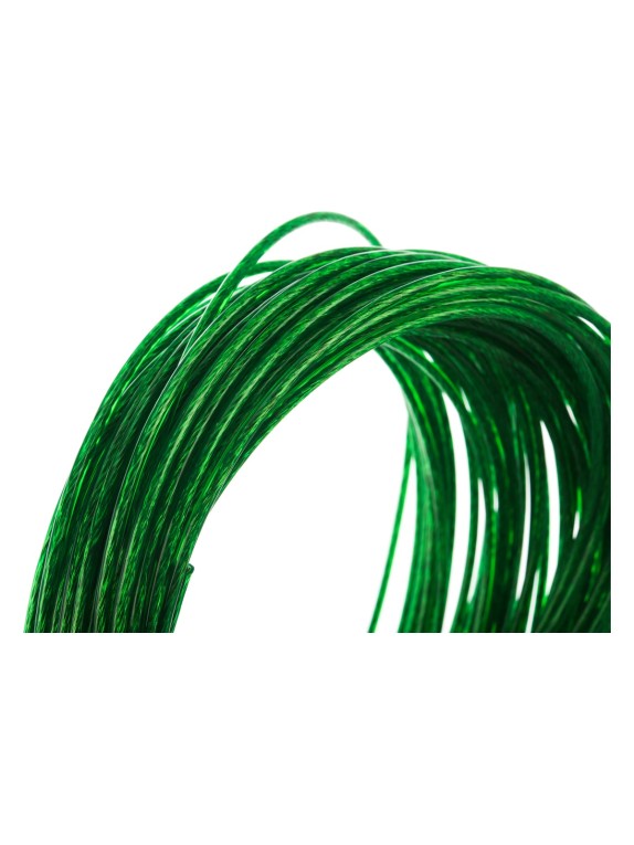 Металлополимерный цветной трос Tech-Krep 3мм 20м зеленый - накл. 136598