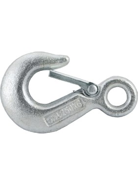 Такелажный крюк с фиксатором Tech-Krep KT DIN 689 2500 кг 5 шт 00007511 Такелажный крюк с фиксатором Tech-Krep KT DIN 689 2500 кг 5 шт 00007511