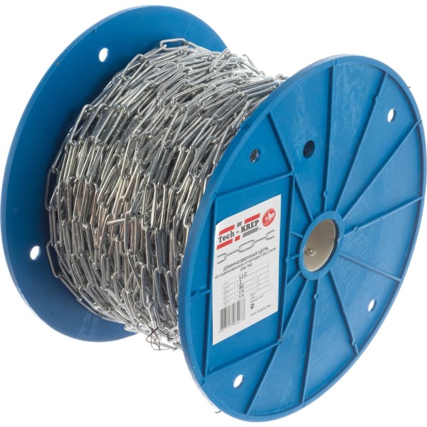 Длиннозвенная оцинкованная цепь Tech-krep LLC 2 80 м 00004574