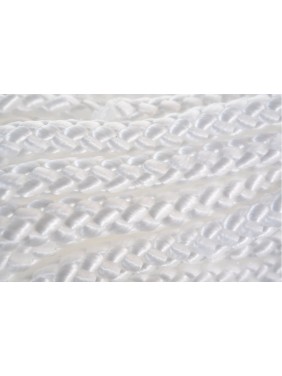 Плетеный шнур Tech-Krep ПП, 10 мм, эргономичный, 16-прядный, белый, 10 м 140348