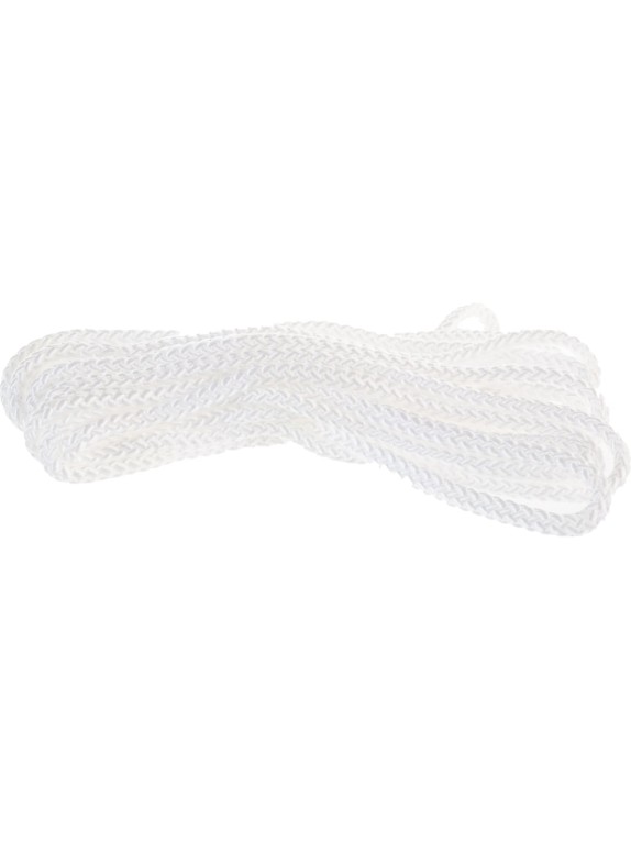 Плетеный шнур Tech-Krep ПП, 10 мм, эргономичный, 16-прядный, белый, 10 м 140348