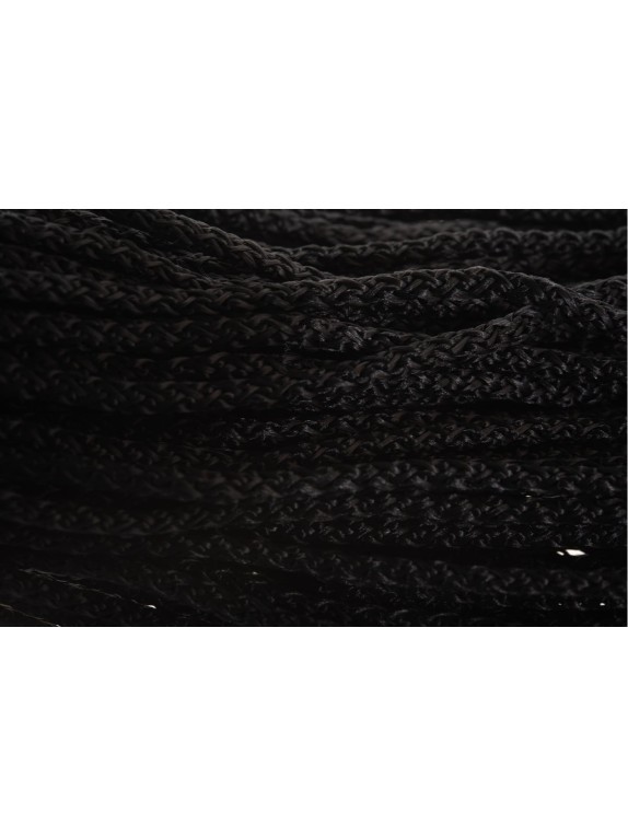 Вязаный шнур (ПП, 3 мм, с сердцевиной, универсальный, черный, 20 м) Tech-Krep 139921