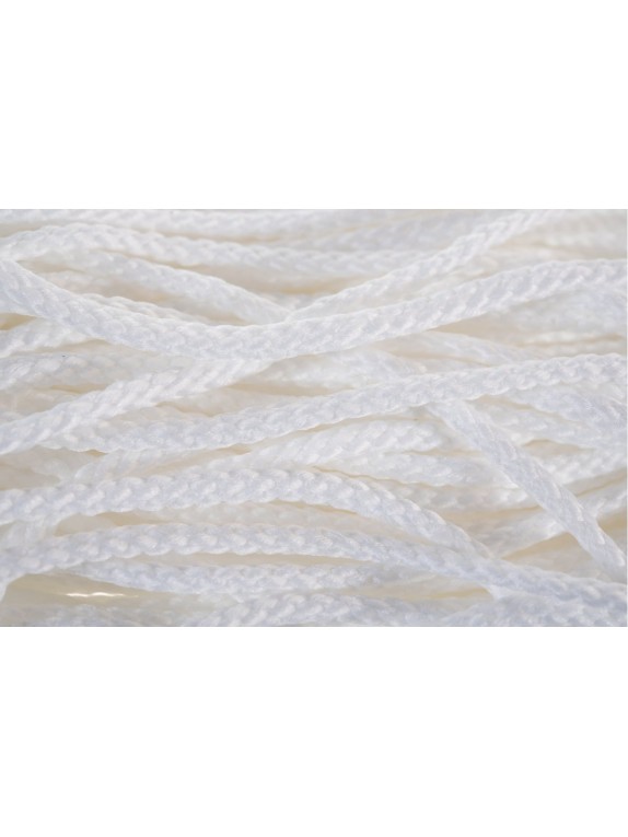 Плетеный шнур ПЭ 3,5 мм, 16-прядный, белый, 50 м Tech-Krep 140356