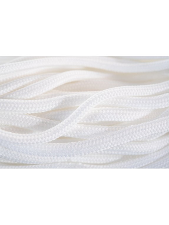 Плетеный шнур ПЭ 6 мм с сердечником, 24-прядный, белый, 20 м Tech-Krep 140359