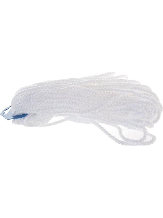 Вязаный шнур (ПП, 5 мм, с сердцевиной, универсальный, белый, 20 м) Tech-Krep 140328