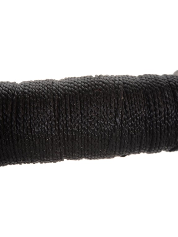 Крученая двухпрядная нить ПП, черная, 50 м, 1.3 мм Tech-Krep 139900