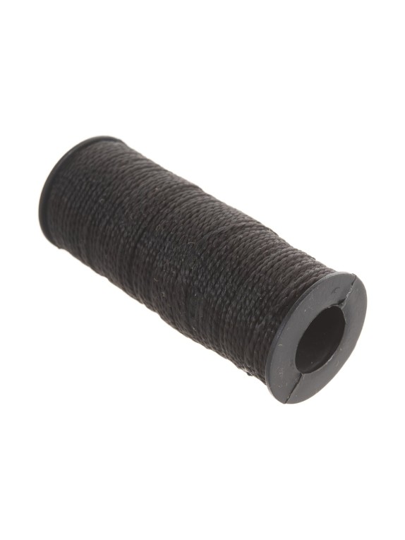 Крученая двухпрядная нить ПП, черная, 50 м, 1.3 мм Tech-Krep 139900