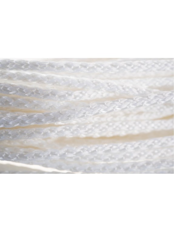 Вязаный шнур (ПП, 4 мм, с сердцевиной, универсальный, белый, 20 м) Tech-Krep 140326