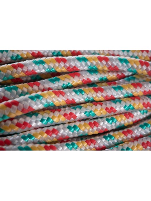 Плетеный шнур ПП 6 мм с сердечником, 16-прядный, высокопрочный, цветной, 20 м Tech-Krep 139913