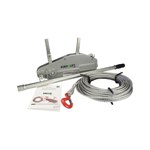 Ручная рычажная лебедка EURO-LIFT MTM GP-0.8 канат 20 м 00009737