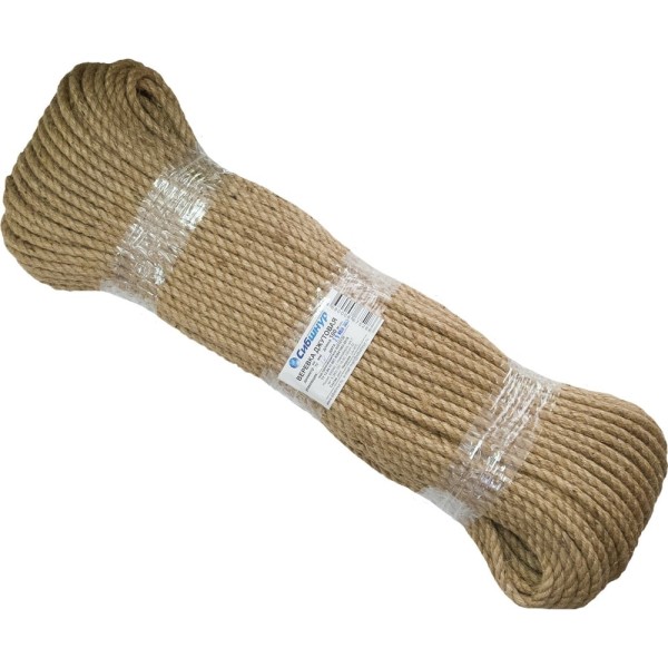 Джутовая веревка Сибшнур диаметр 12 мм, 100 м, моток 10080