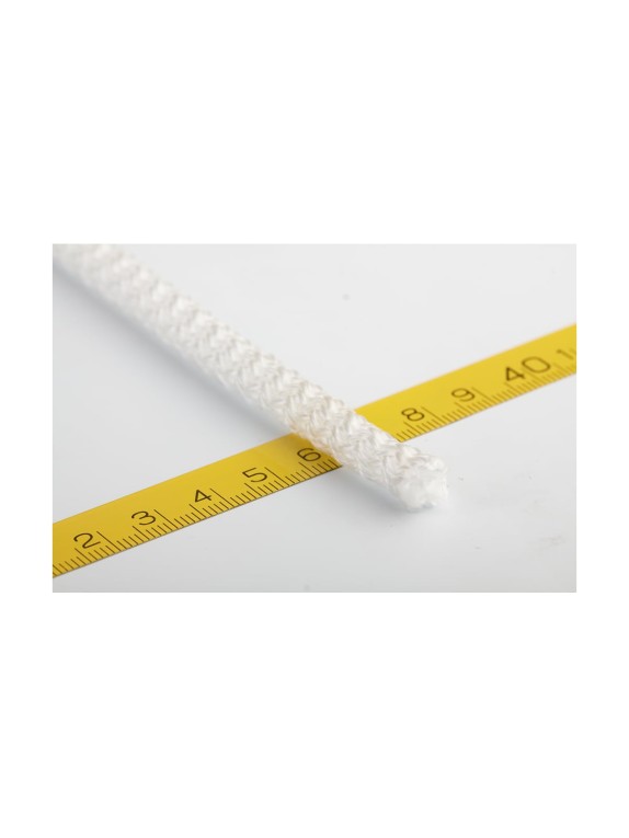 Вязаный шнур Сибшнур диаметр 6 мм, 10 м, белый, моток 30173