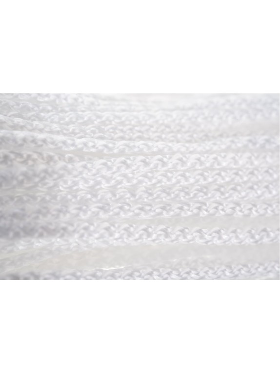 Вязаный шнур (ПП, 3 мм, с сердцевиной, универсальный, белый, 20 м) Tech-Krep 139920
