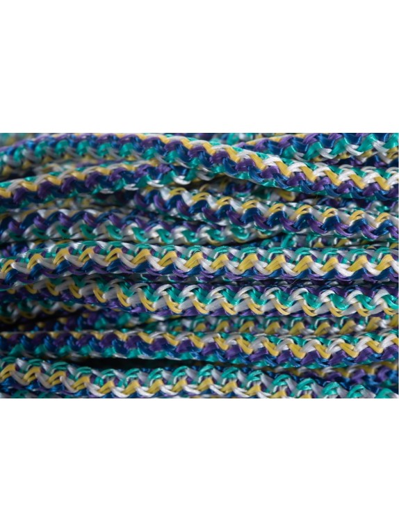 Вязаный шнур Tech-Krep ПП, 5 мм, с сердцевиной, универсальный, цветной, 50 м 139942