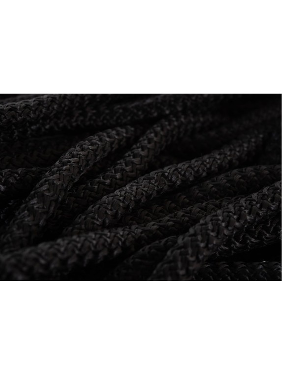 Вязаный шнур (ПП, 8 мм, с сердцевиной, универсальный, черный, 20 м) Tech-Krep 140333