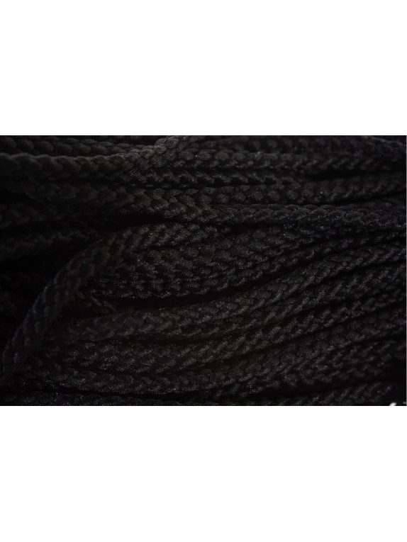 Плетеный шнур ПЭ 3,5 мм, 16-прядный, черный, 30 м Tech-Krep 140354