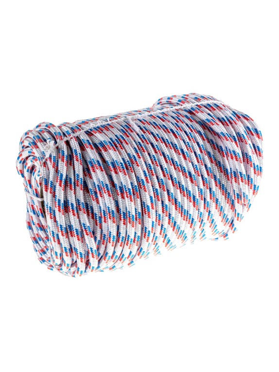 Фал плетёный СИБРТЕХ полипр. 24-прядный с полипр. серд. 10 мм, бухта 100 м, 700 кгс// //Россия 93967