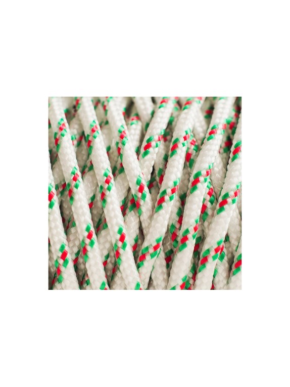 Плетеный шнур Tech-Krep ПП, 3 мм, с сердечником, 16-прядный, высокопрочный, цветной, 50 м 139908