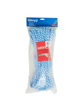 Плетеный шнур ПП 8 мм с сердечником, 24-прядный высокопрочный, цветной, 30 м Tech-Krep 140342