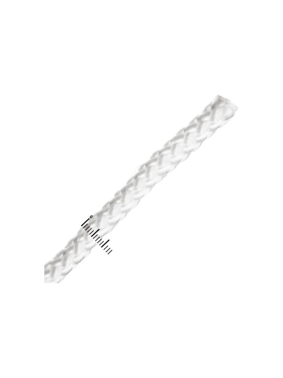 Плетеный шнур ПП 8 мм эргономичный, 16-прядный, белый, 10 м Tech-Krep 140346