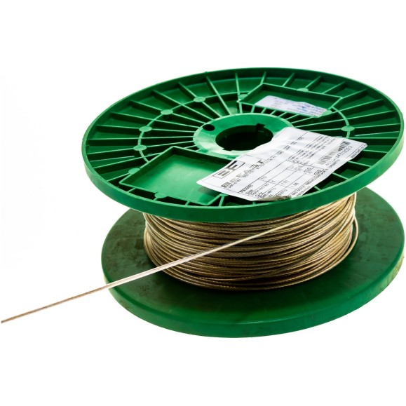 Стальной трос в ПВХ оплетке BEFAST DIN 3055 1/2, 200 м TCPVC0102S