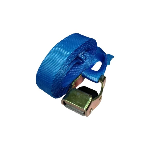 Стяжной ремень с пружинным замком UVE 600 daN, 3 м, 25 мм, синий RS-25-600-3-blue